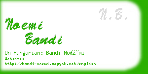 noemi bandi business card